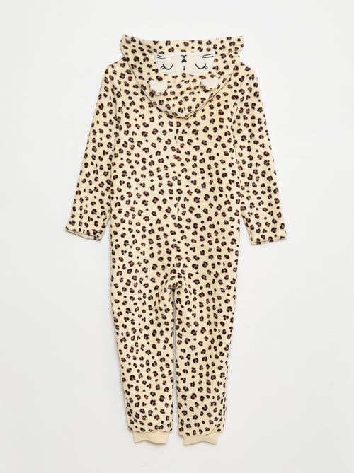 Combinaison nuit à capuche animée - Kiabi