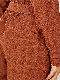 Combinaison pantalon à col pyjama - Kiabi