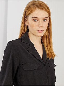 Combinaison pantalon à col pyjama - Kiabi