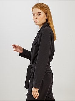 Combinaison pantalon à col pyjama - Kiabi