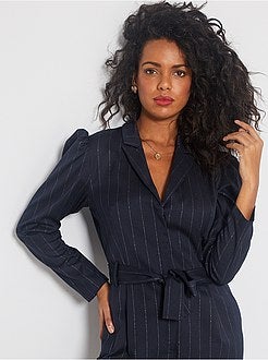 Combinaison pantalon à fines rayures - Kiabi