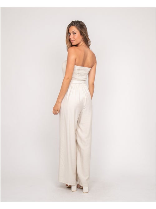 Combinaison pantalon bustier EVILIA - Kiabi