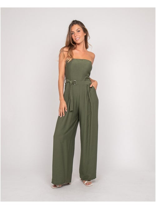 Combinaison pantalon bustier EVILIA - Kiabi