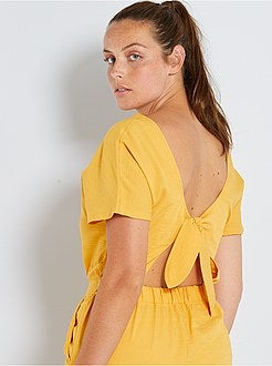 Combinaison pantalon décolleté au dos - Kiabi