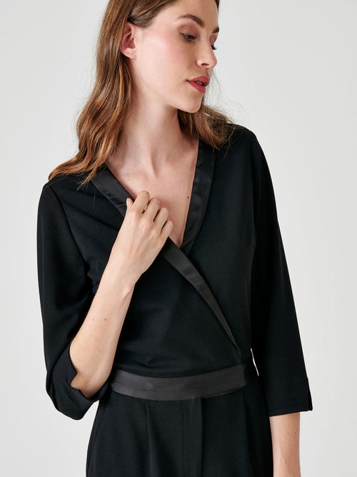 Combinaison pantalon détails satinés - damart - Kiabi