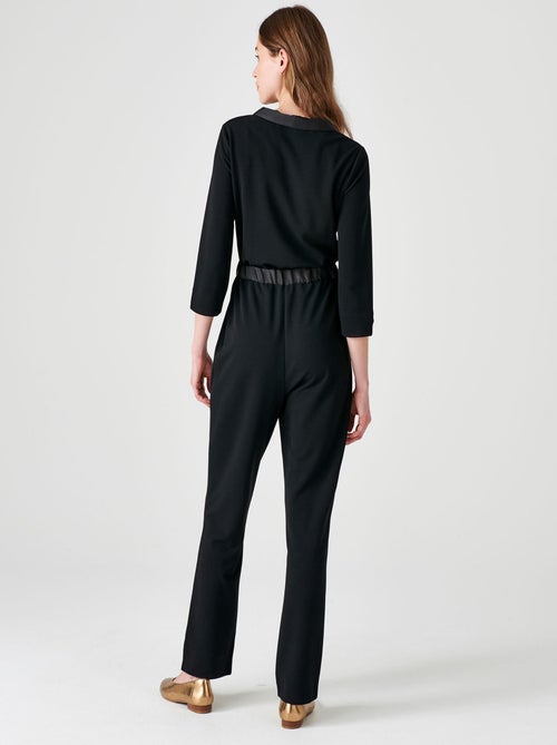 Combinaison pantalon détails satinés - damart - Kiabi