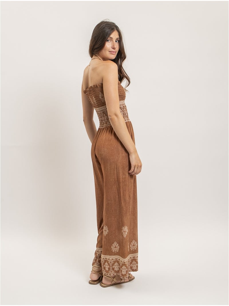Combinaison pantalon EMILVA Marron caramel - Kiabi