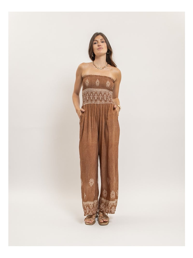 Combinaison pantalon EMILVA Marron caramel - Kiabi
