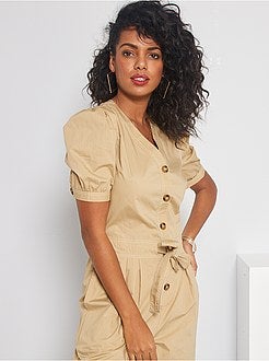 Combinaison pantalon en popeline - Kiabi