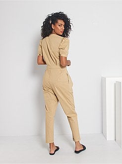 Combinaison pantalon en popeline - Kiabi