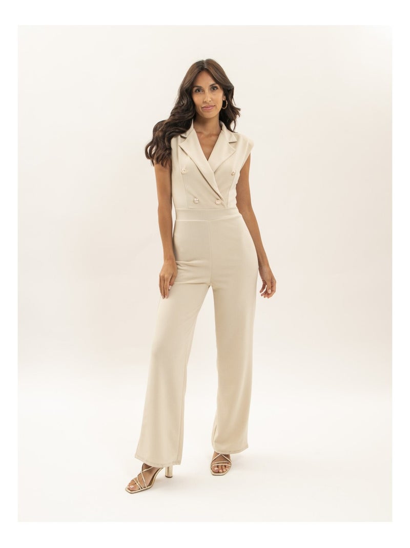 Combinaison pantalon ENARIE Beige - Kiabi