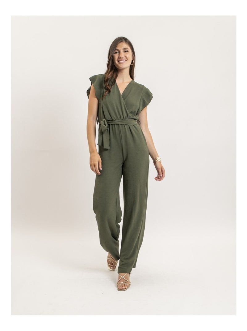 Combinaison pantalon fluide ERIVIA Kaki - Kiabi