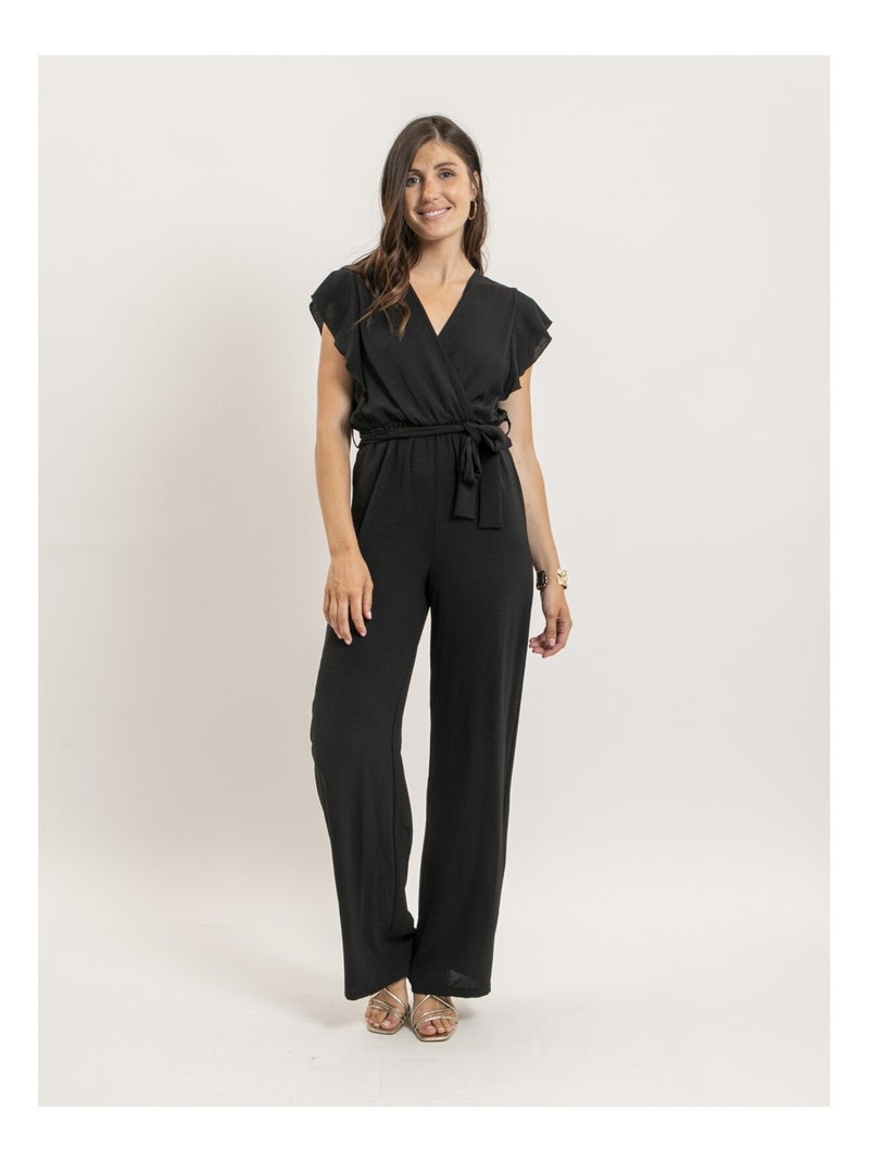 Combinaison pantalon fluide ERIVIA Noir - Kiabi