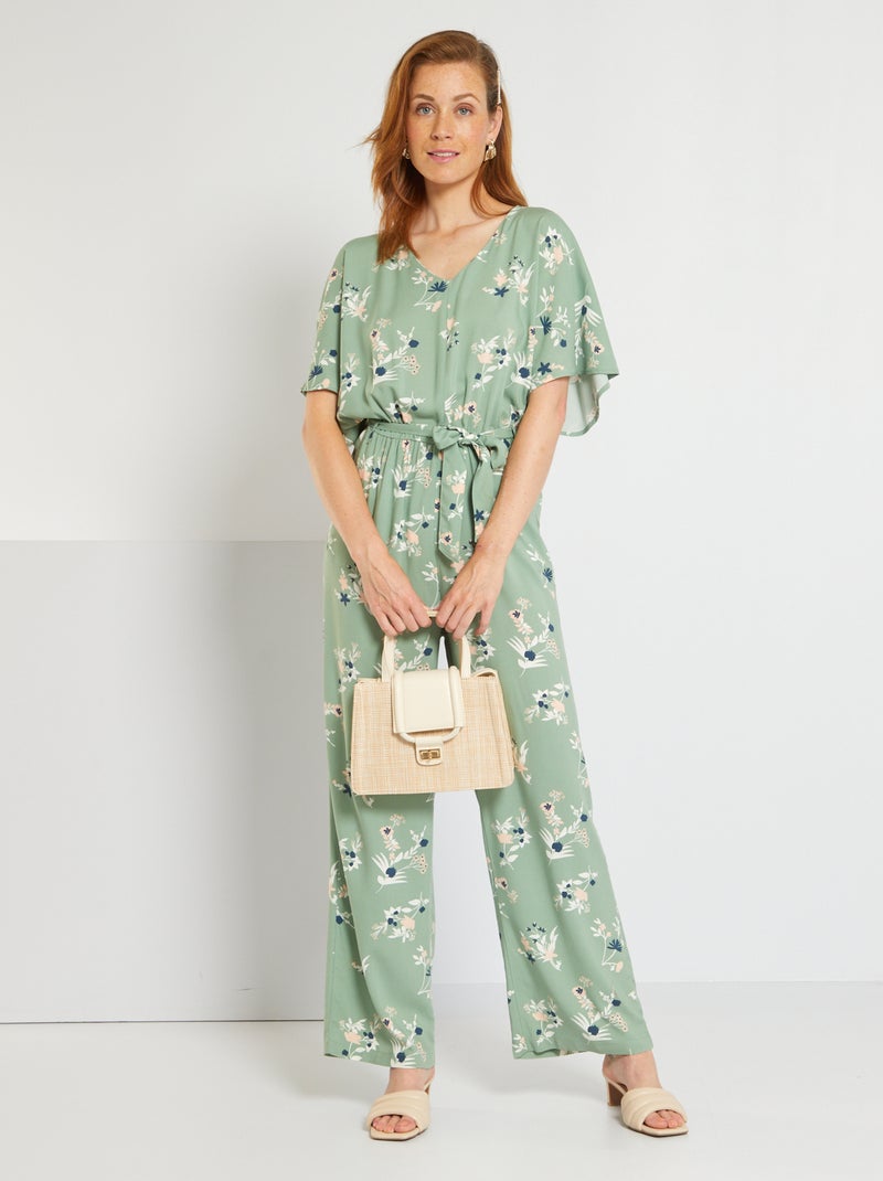 Combinaison pantalon fluide Vert - Kiabi