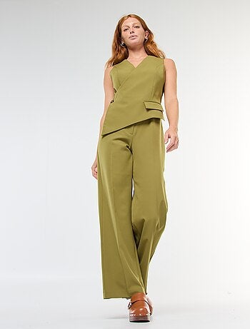 Combinaison pantalon haut gilet uni