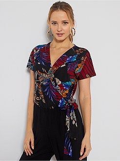 Combinaison pantalon imprimé - Kiabi