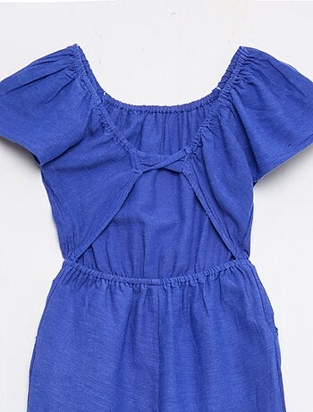 Combinaison pantalon large à manches courtes