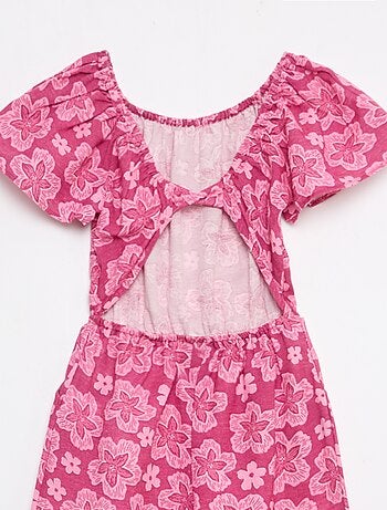 Combinaison pantalon large à manches courtes