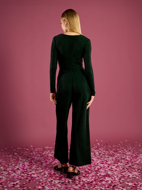 Combinaison pantalon large maille bisou - Kiabi