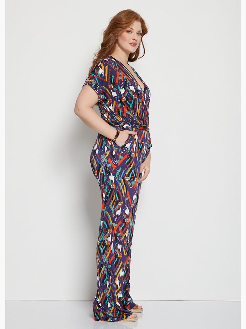 Combinaison pantalon maille extensible - Afibel Multicolore - Kiabi