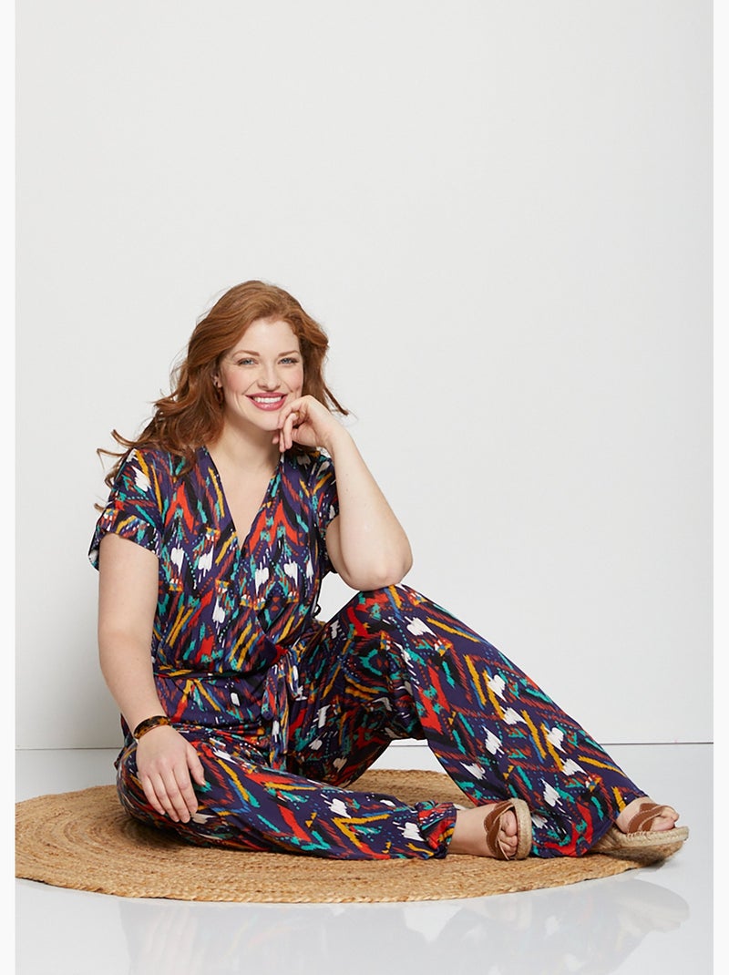 Combinaison pantalon maille extensible - Afibel Multicolore - Kiabi