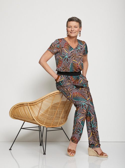 Combinaison-pantalon maille extensible - Afibel - Kiabi