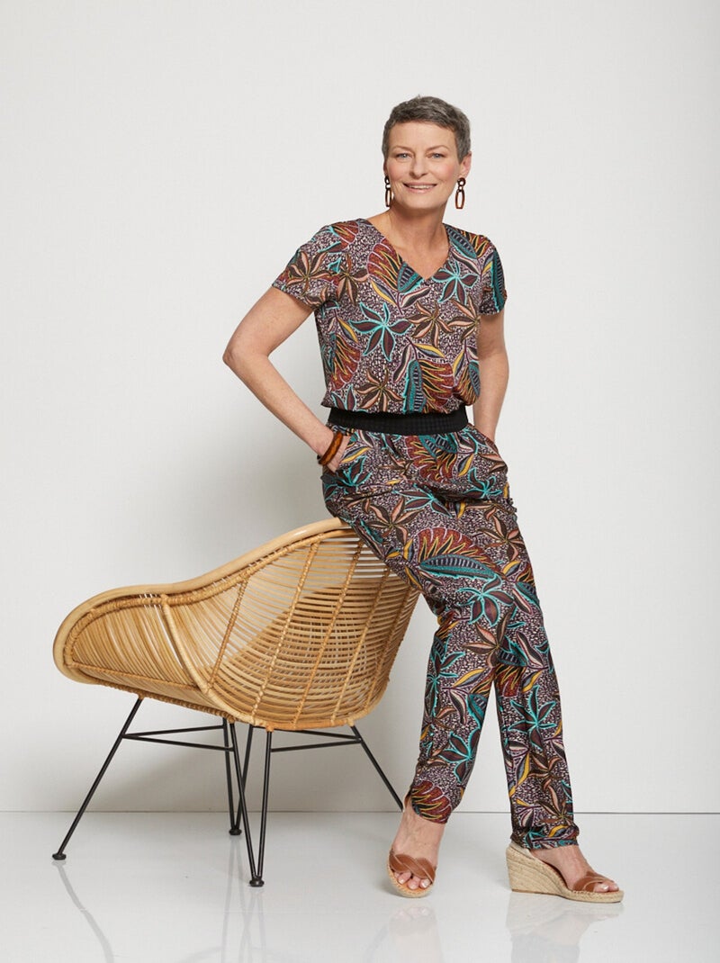 Combinaison-pantalon maille extensible - Afibel Tomette - Kiabi