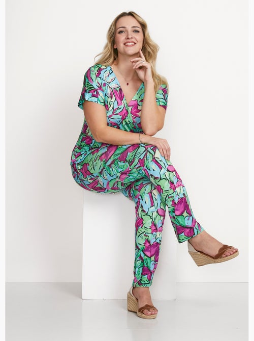 Combinaison pantalon maille extensible - Afibel - Kiabi