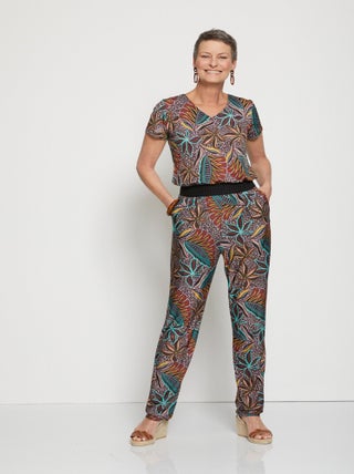 Combinaison-pantalon maille extensible