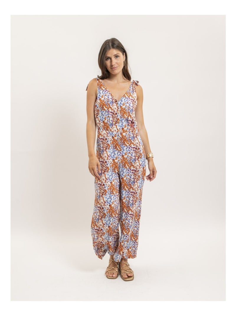 Combinaison pantalon motifs ERMANIA Bleu - Kiabi