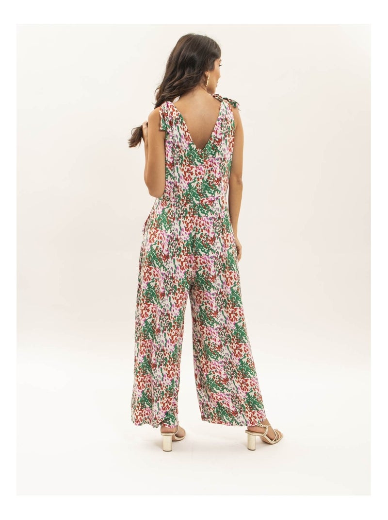 Combinaison pantalon motifs ERMANIA Vert - Kiabi