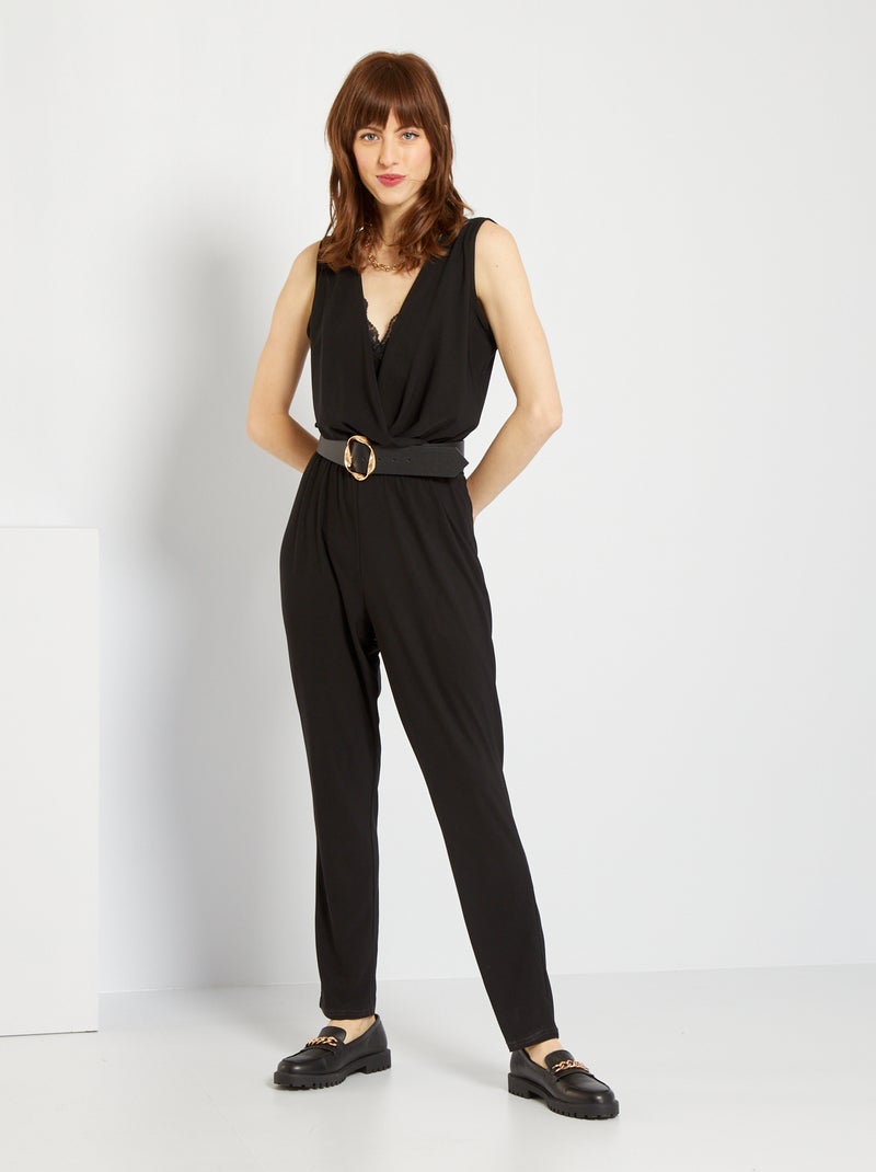 Combinaison pantalon noir - Kiabi