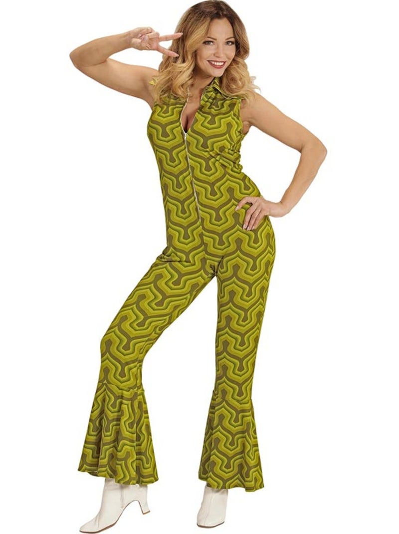 Combinaison-pantalon style années 70 Multicolore - Kiabi