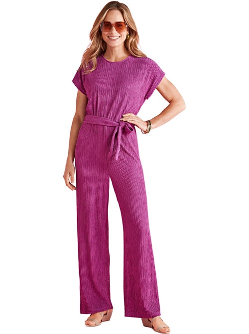 Combinaison-pantalon unie maille stretch - Afibel - Kiabi