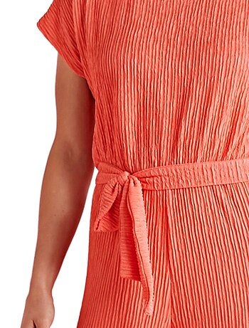 Combinaison-pantalon unie maille stretch