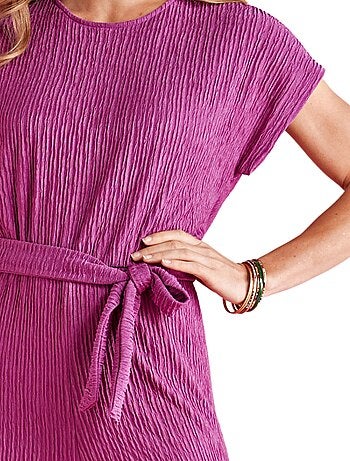 Combinaison-pantalon unie maille stretch