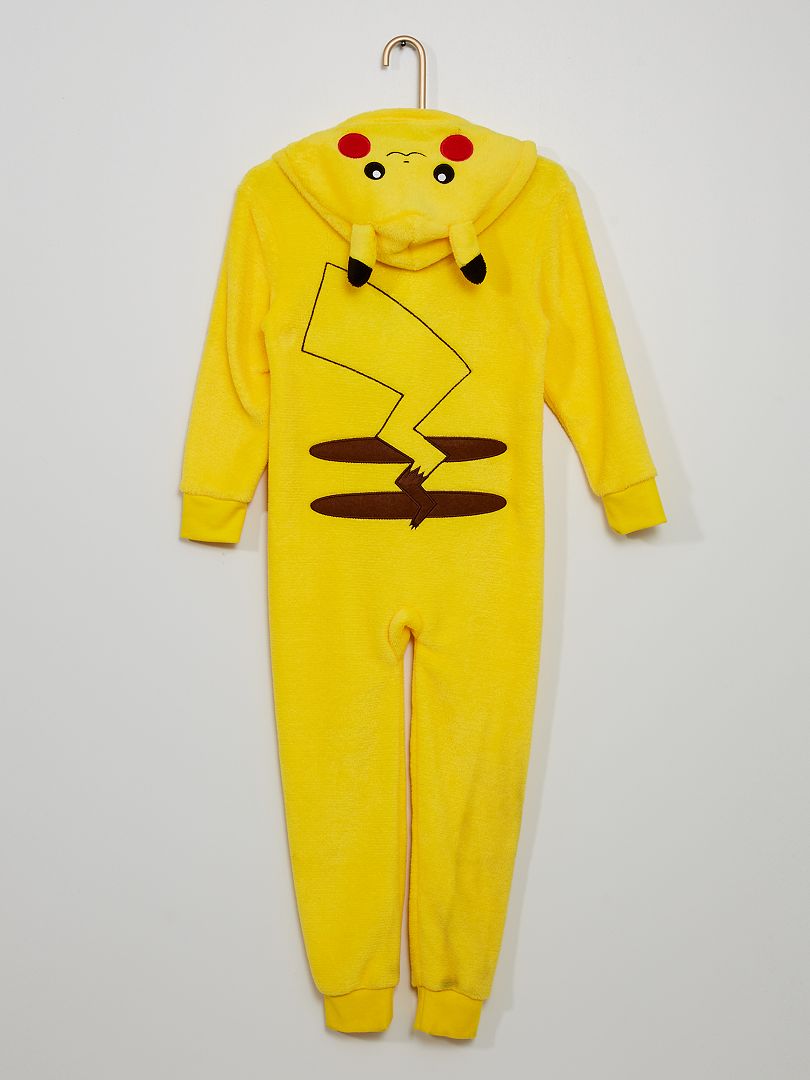 combinaison pyjama garcon zippee pikachu - pokemon jaune