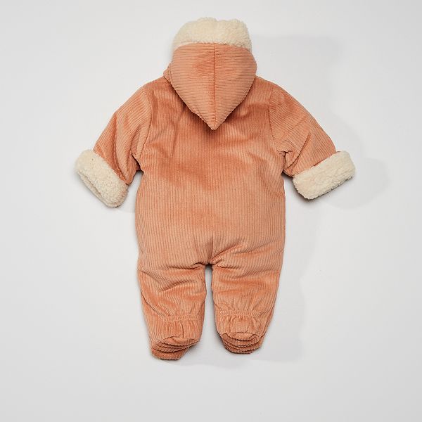 Combinaison Pilote En Velours Cotele Bebe Fille Rose Kiabi 25 00