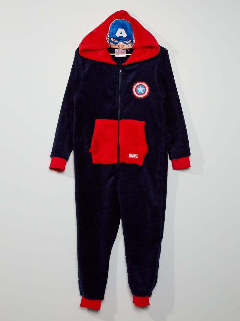 Combinaison polaire 'Avengers' bleu marine - Kiabi