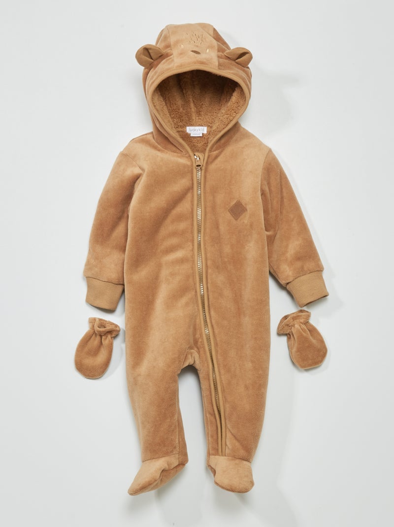 Combinaison polaire Beige - Kiabi
