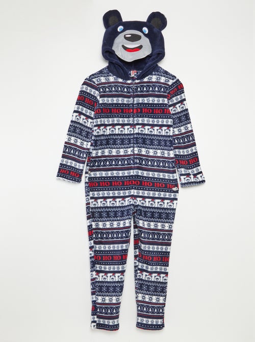 Combinaison pyjama de Noël avec capuche animée - Kiabi