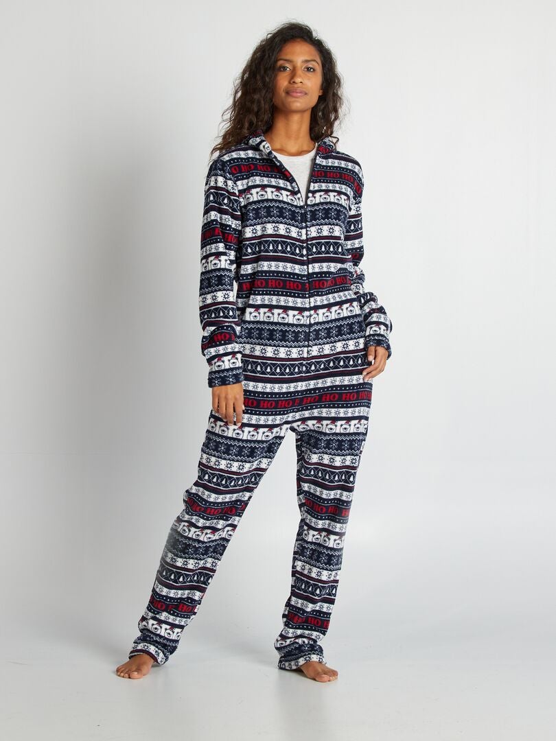 Combinaison pyjama de Noël Bleu marine - Kiabi