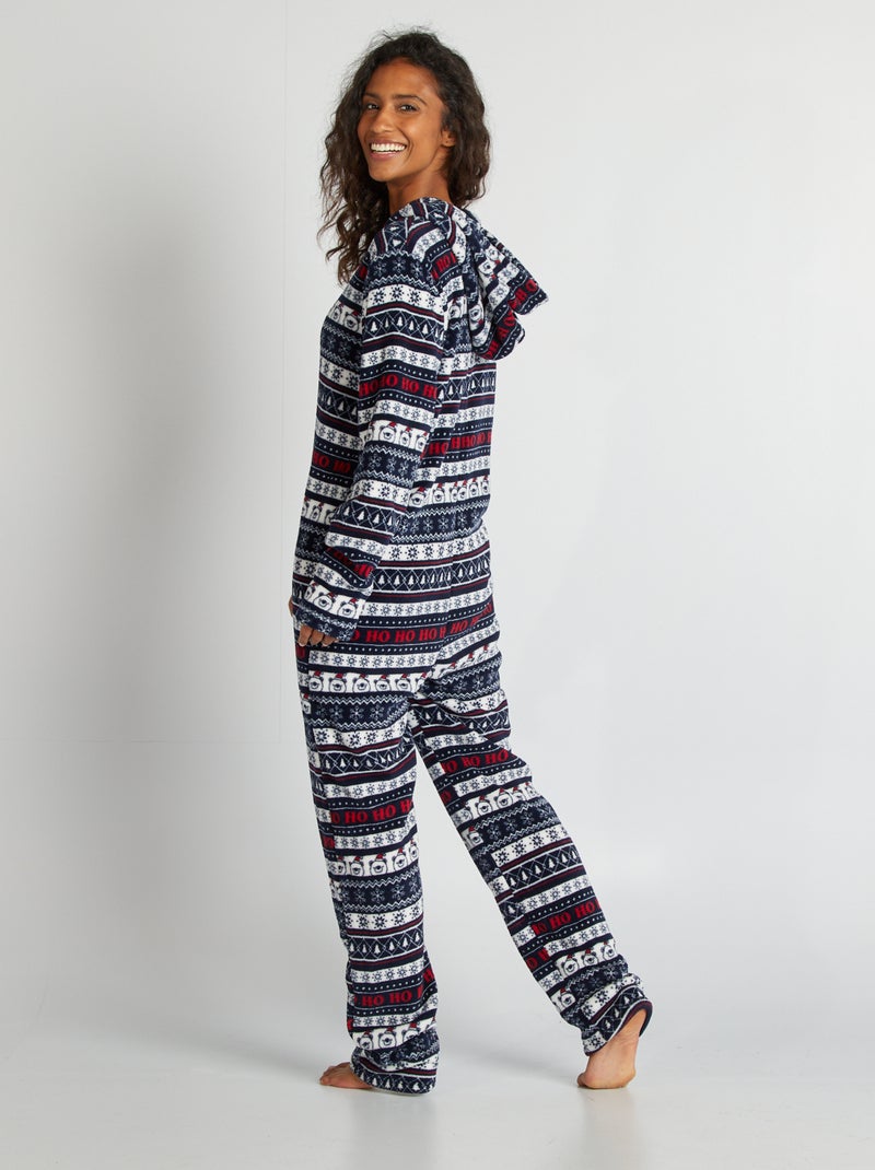 Combinaison pyjama de Noël Bleu marine - Kiabi