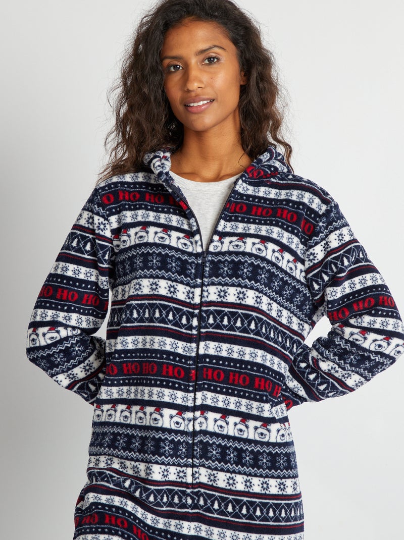 Combinaison pyjama de Noël Bleu marine - Kiabi