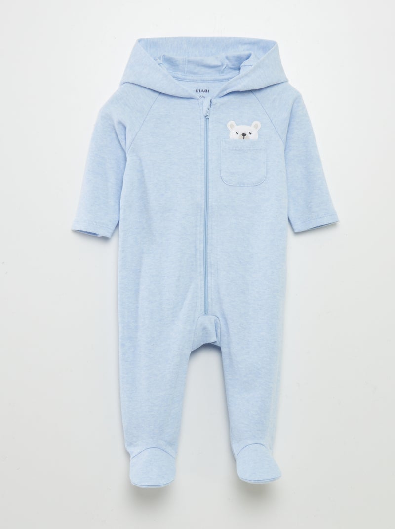 Combinaison pyjama 'ours' Bleu - Kiabi