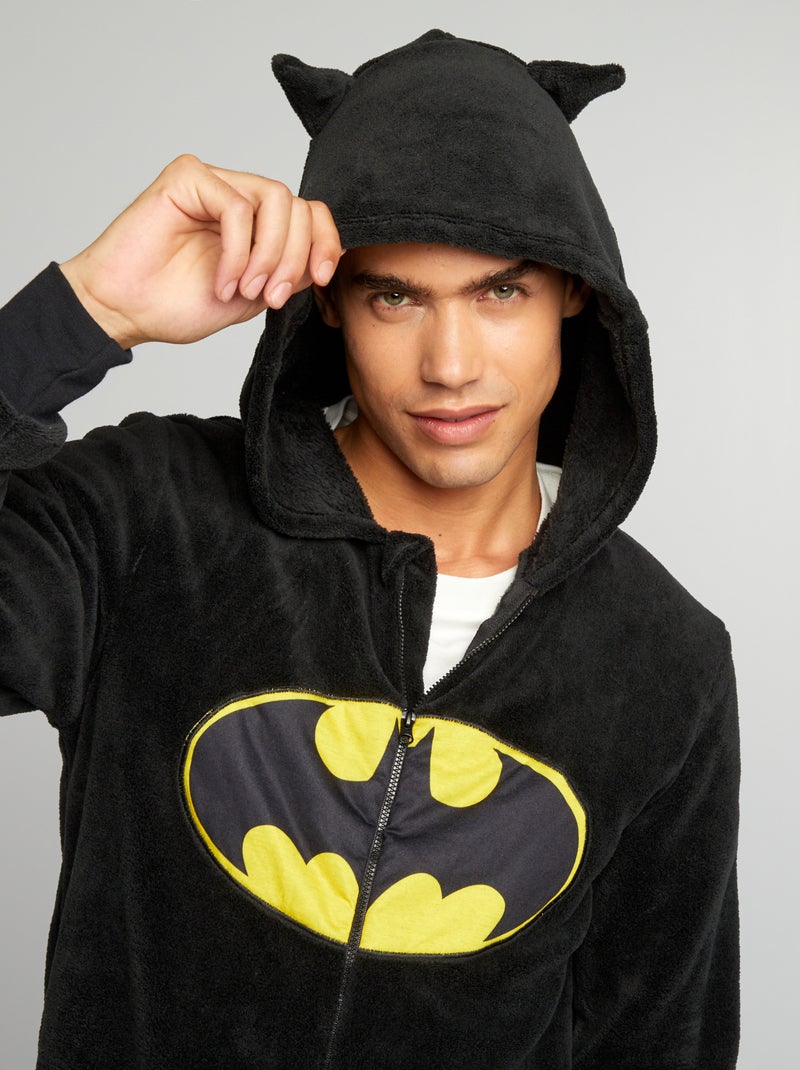 Combinaison pyjama polaire 'Batman' 'DC Comics' noir/gris - Kiabi