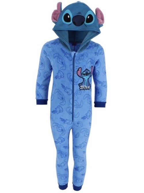Combinaison pyjama polaire enfant - capuche stitch, licence officielle - lilo & stitch - Kiabi