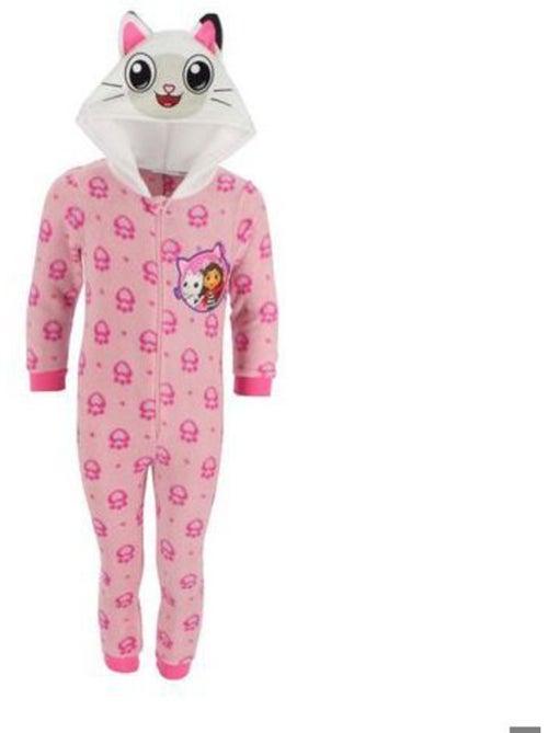 Combinaison pyjama polaire fille - à capuche oreilles de chat - gabby's dollhouse - Kiabi Combinaison pyjama polaire fille - à capuche oreilles de chat - gabby's dollhouse - Kiabi