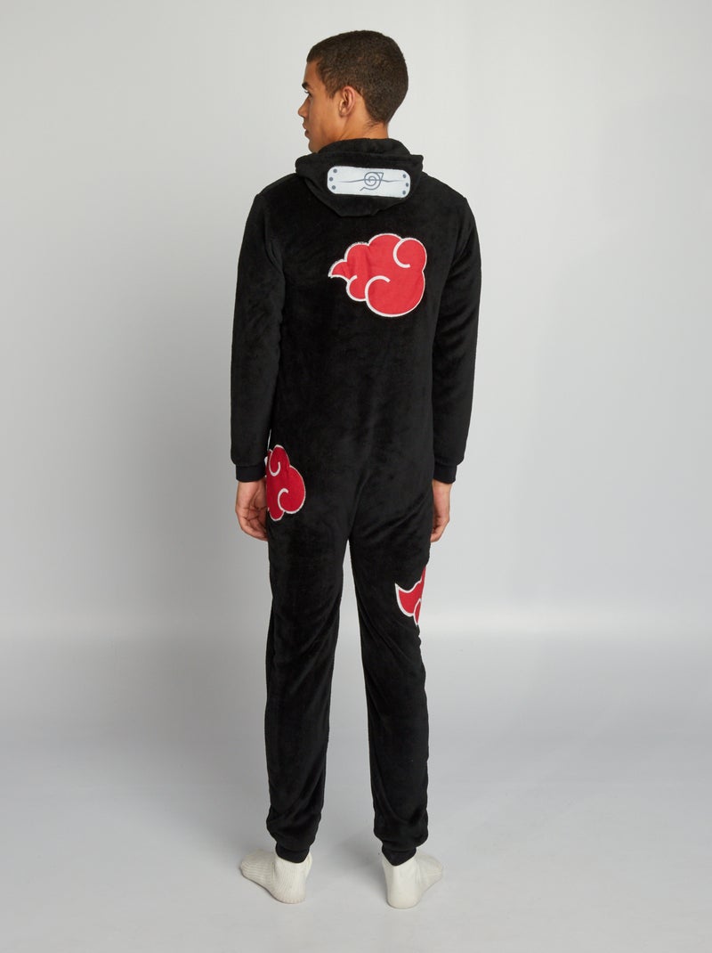 Combinaison pyjama polaire 'Naruto' noir/rouge - Kiabi