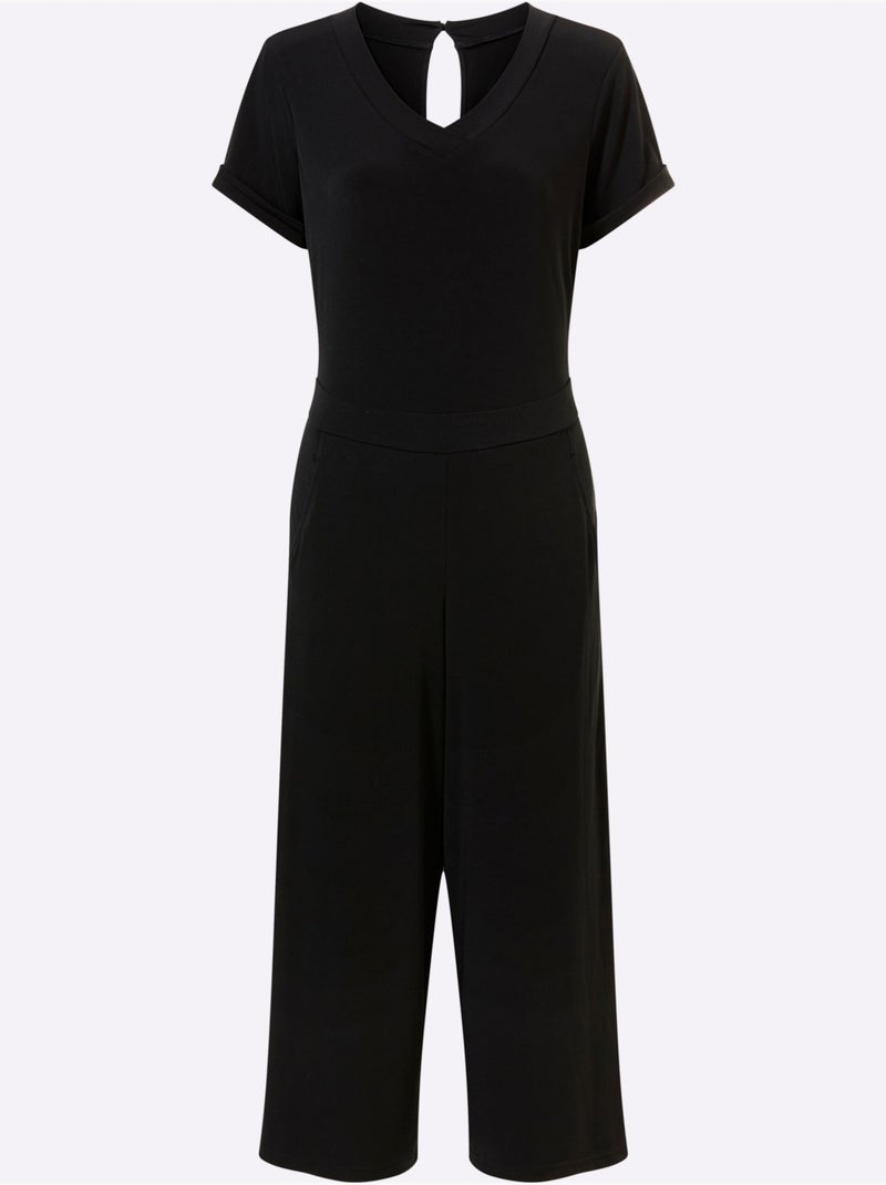 Combinaison Qualité Jersey Extensible, Souple Et Confortable - Taille Standard - Helline Noir Jaune - Kiabi